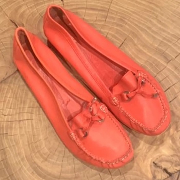 ZARA kitten heel loafers salmon pink 40 - Picture 1 of 5